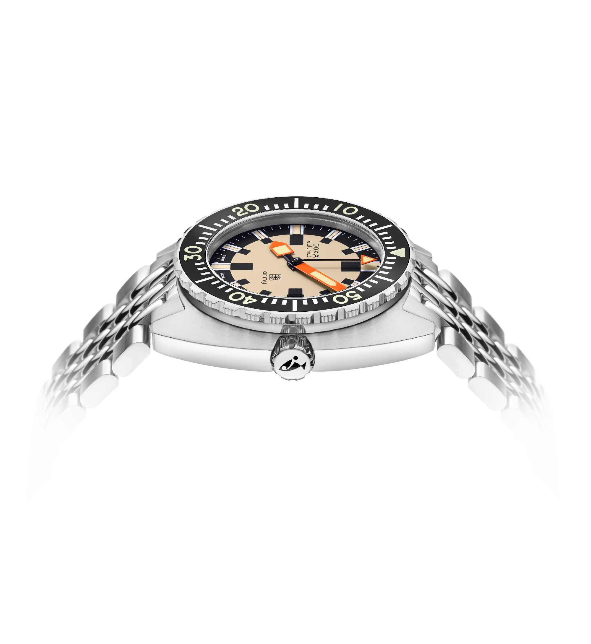 DOXA Army, stainless steel bezel