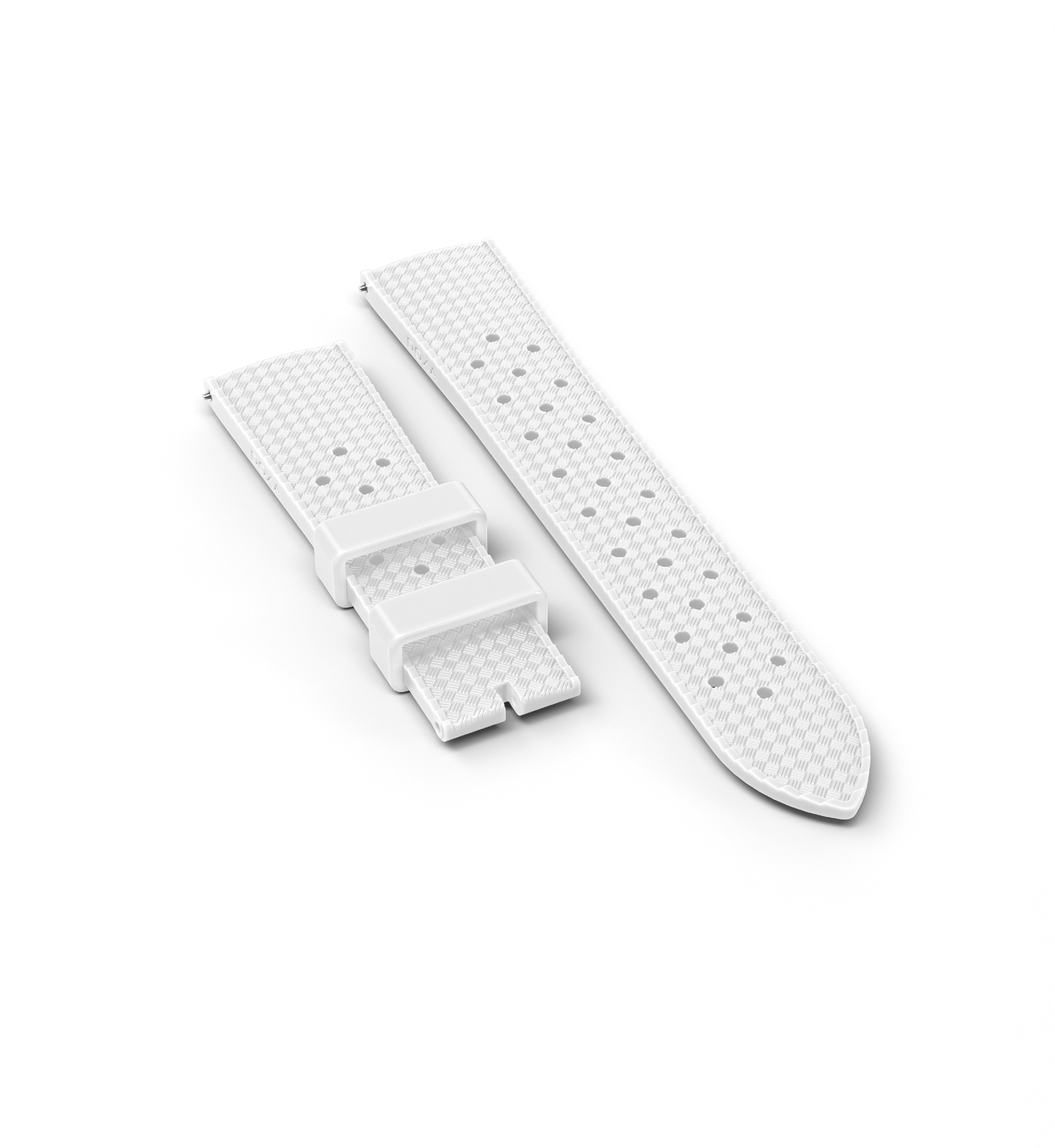 Rubber Dive Flex strap, White