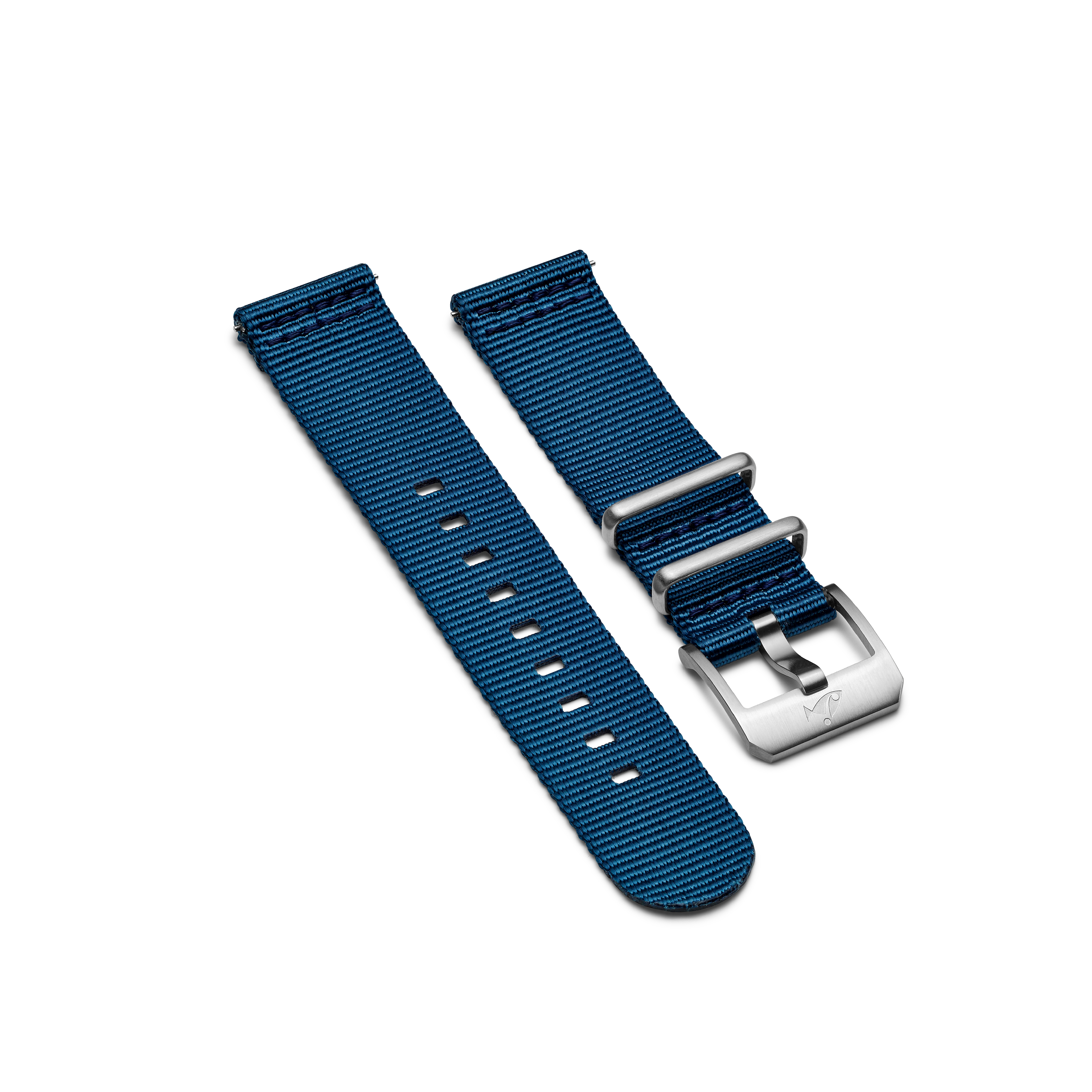 NATO strap with pin buckle, Navy blue