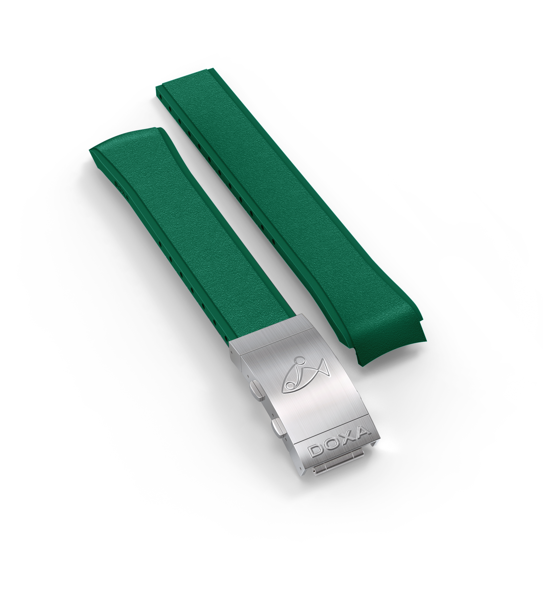 Gummistropp med foldespenne, Grønn